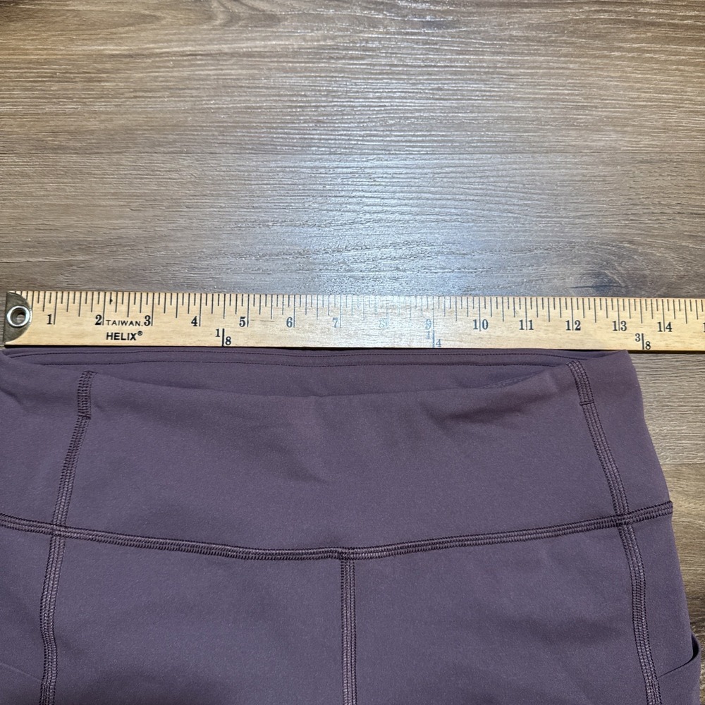 Lululemon Pace Rival Crop‎ 22" Pants Womens Size 6 Cherry Cola Capri Leggings - Picture 5 of 10